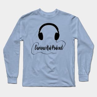 Curious Kid Headphone Logo Long Sleeve T-Shirt